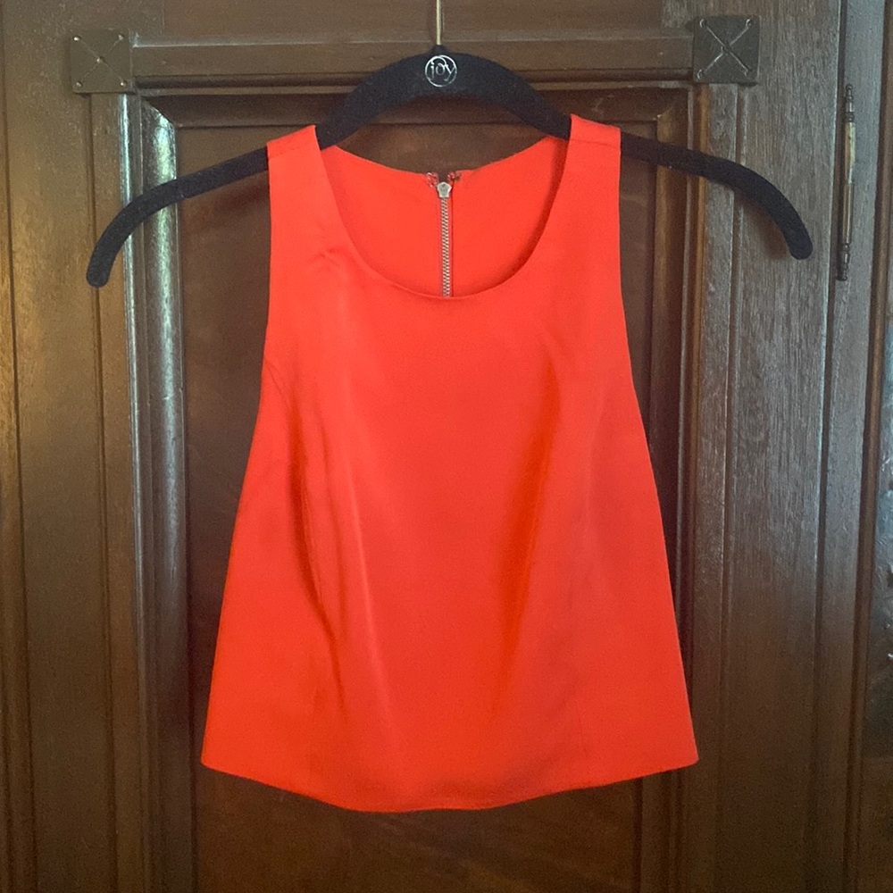 Alice and Olivia Red Crop Top